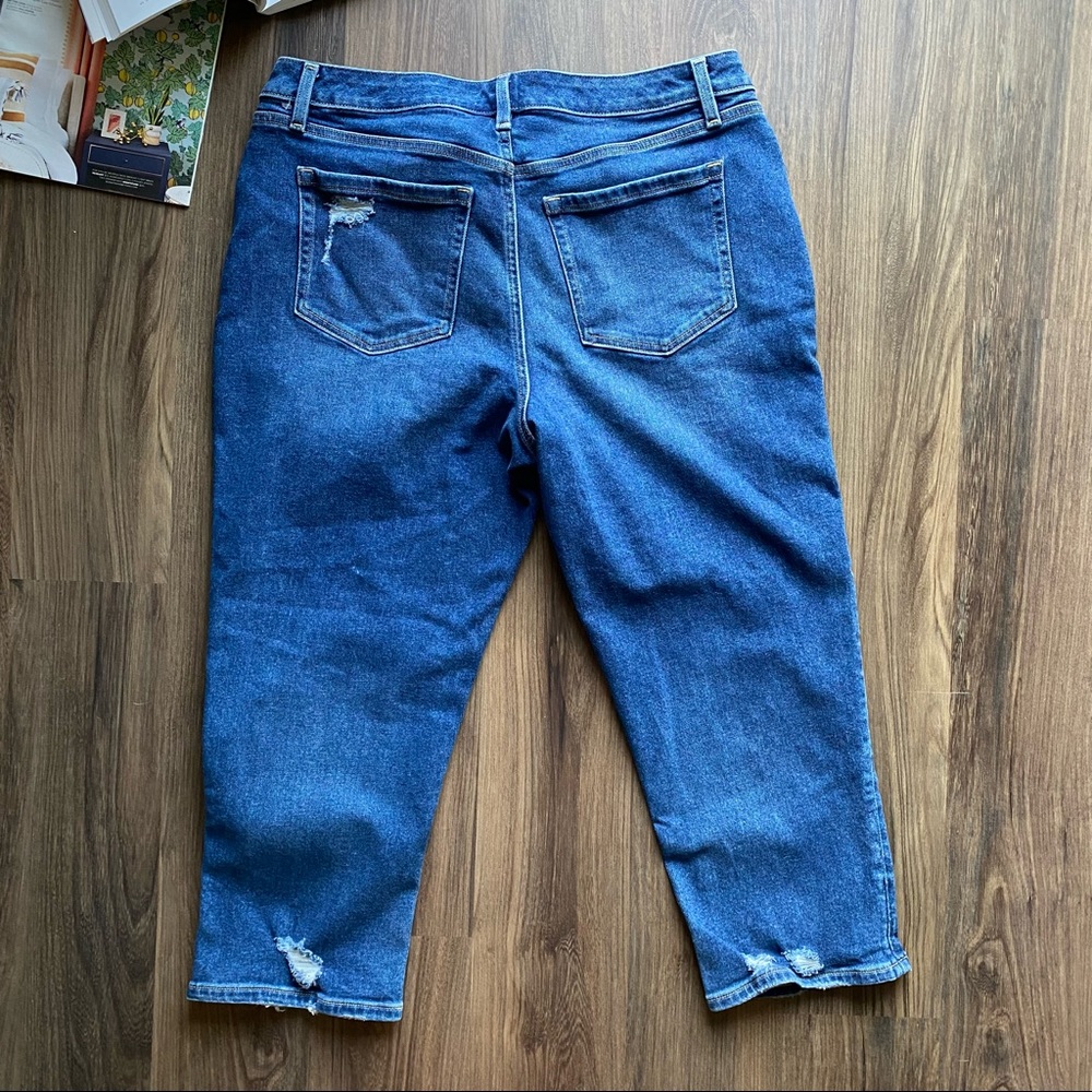 Lane Bryant Distressed Denim Jeans Size 14 - Picture 5 of 9